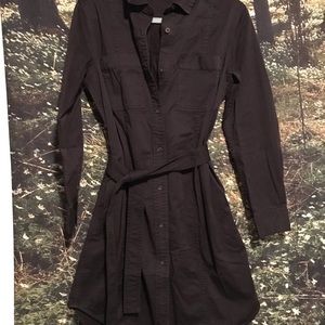 Everlane brand new black shirt dress